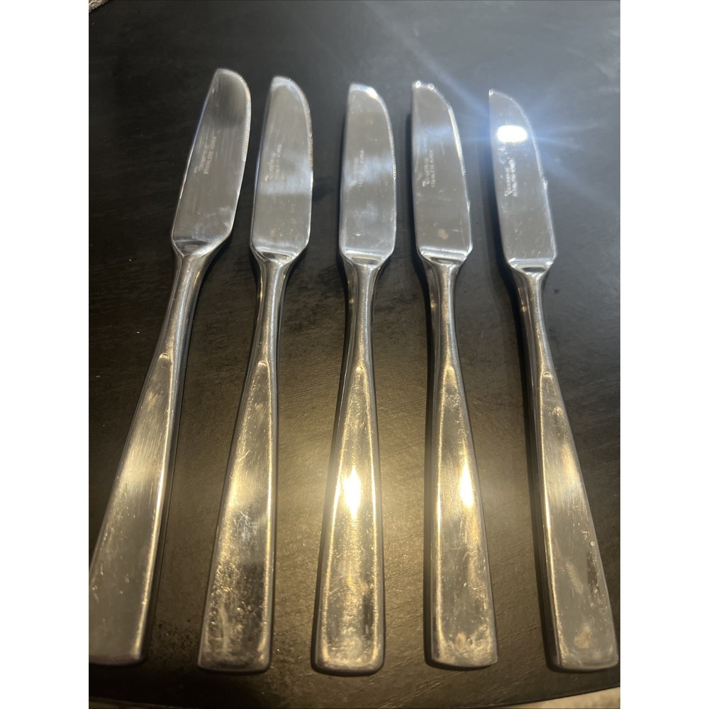 Rogers Stanley Roberts Stainless Flatware ALLISON -KOREA (5)French Dinner Knives